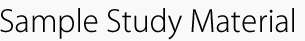 Study Material